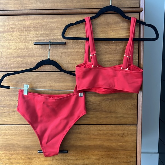 Fun Red Two Piece - Picture 2 of 2